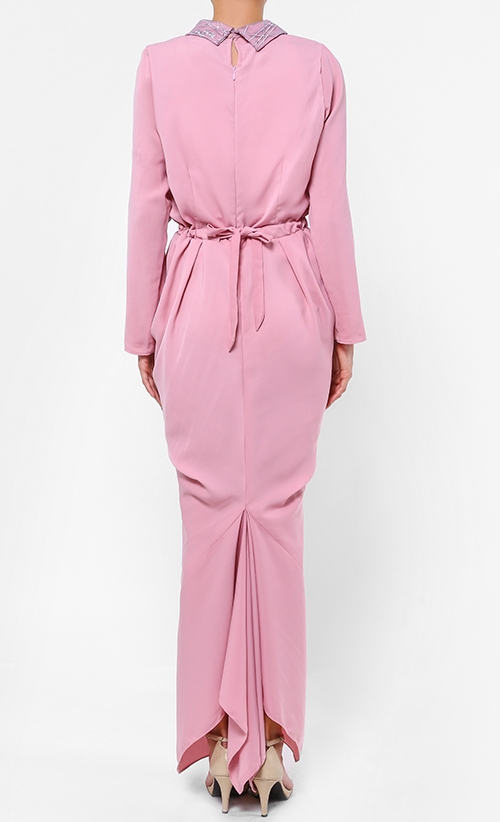 Kyoto Dress in Dusty Pink image 2