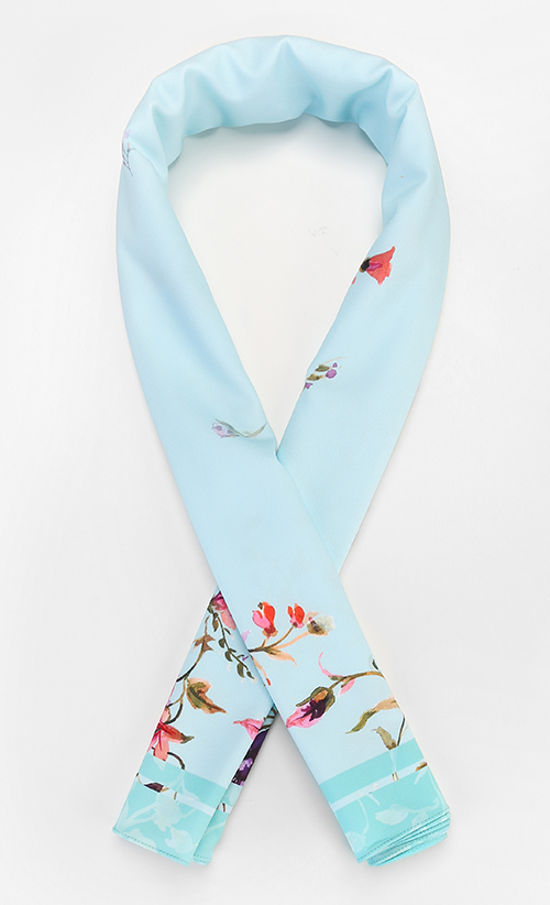 Tya Azaahra Bawal Scarf in Light Turquoise image 2