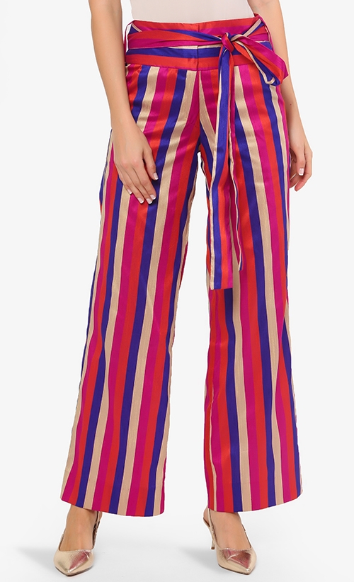 Marcia Long Pants with Sash in Lotus  image 2