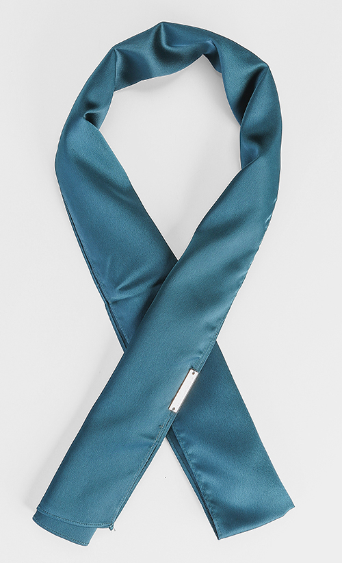 Satin Shawl in Pacific image 2