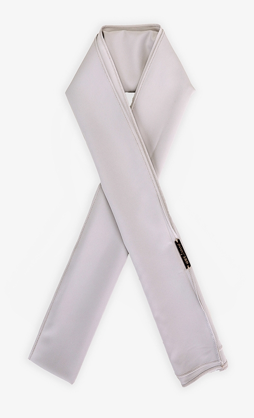 Satin Shawl in Nimbus Cloud image 2