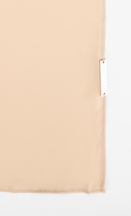 Chiffon Shawl in Cream Tan image 2