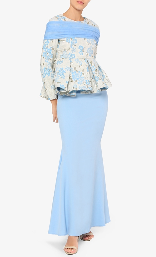 Sandra Kurung Set in Blue