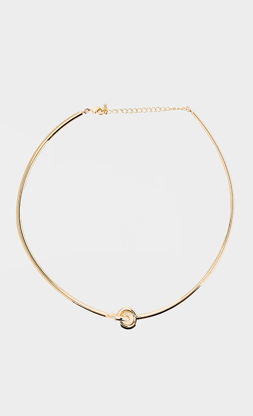 Knot Choker in Gold