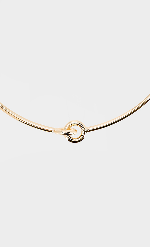 Knot Choker in Gold image 2