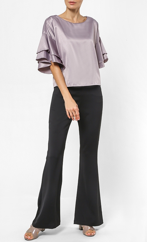 Mia Top in Dark Grey