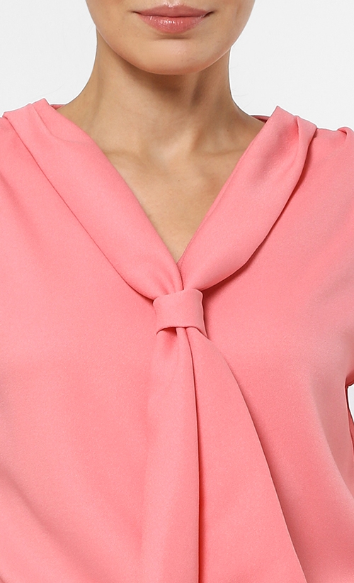 Amelia Long Sleeve Top in Pink image 2