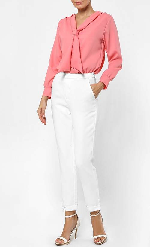 Amelia Long Sleeve Top in Pink