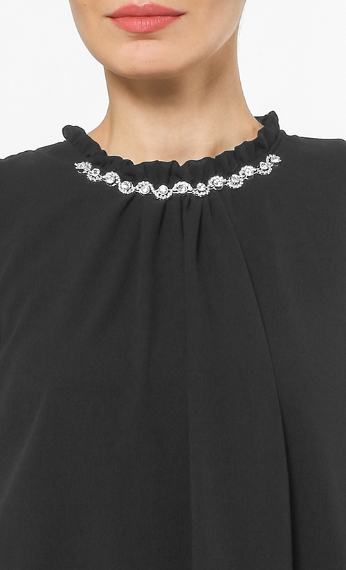 Charlotte Sleeveless Top in Black image 2
