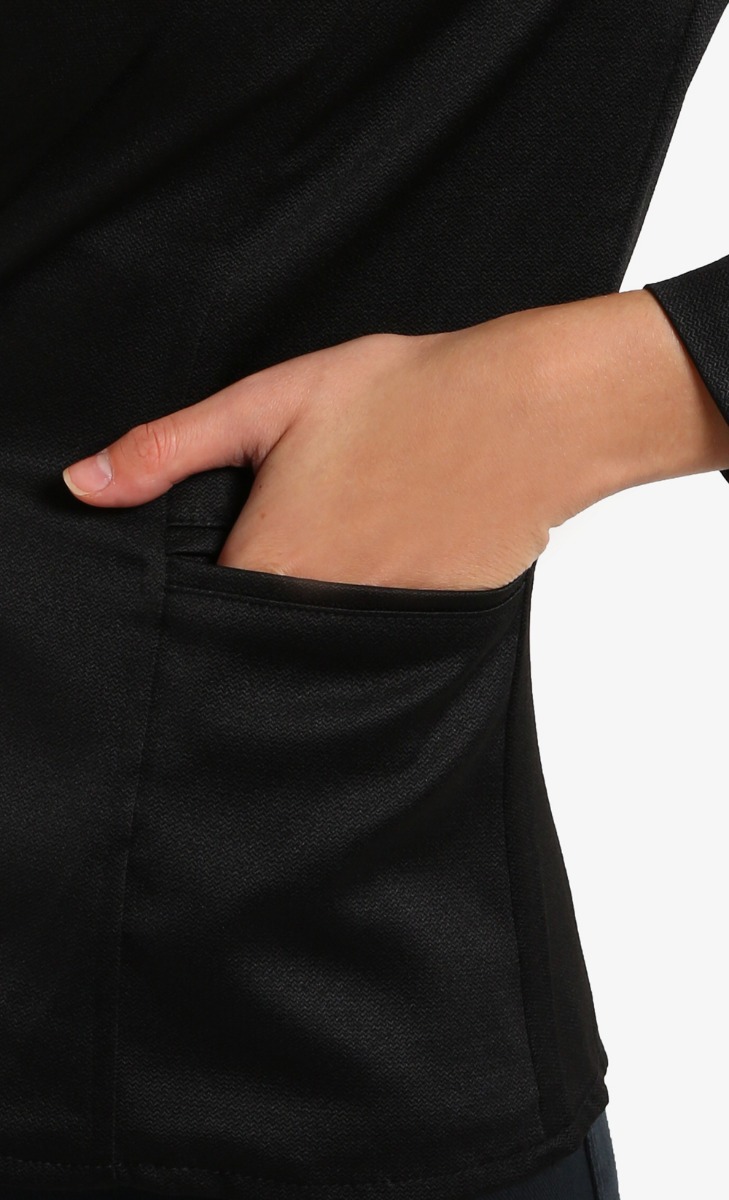 Diana Long Sleeve Blazer in Black image 2