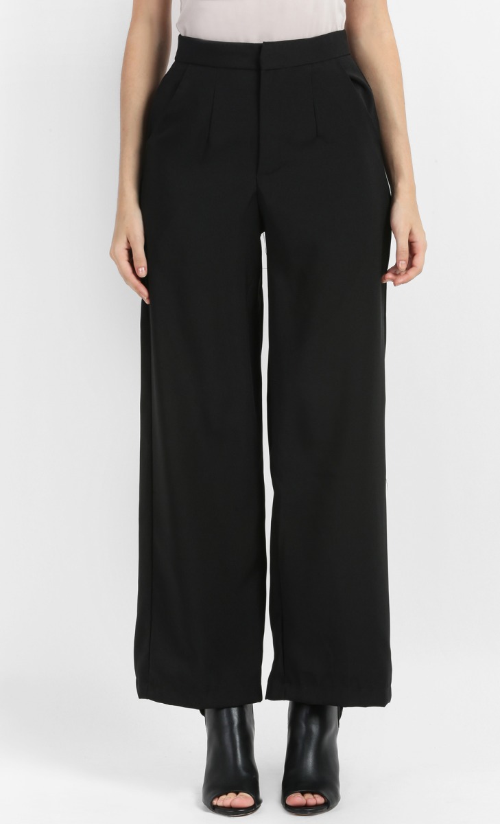 Natasha Regular Fit Long Pants in Black image 2