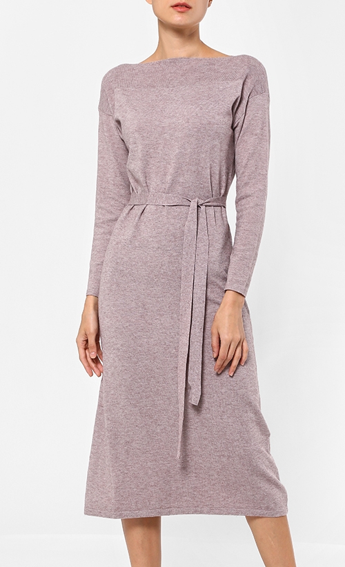 Tie Maxi Dress in Coffee