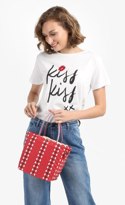 Not Boring At All Bag in Red