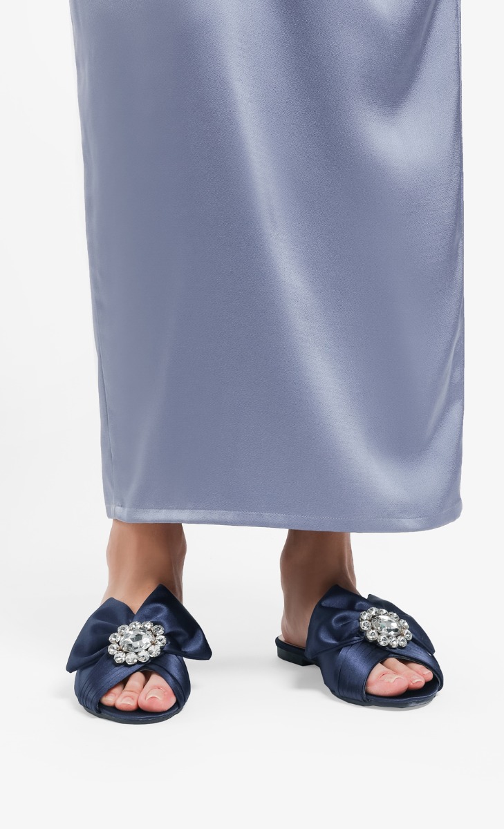 Sophie Embellished Sandals In Navy image 2