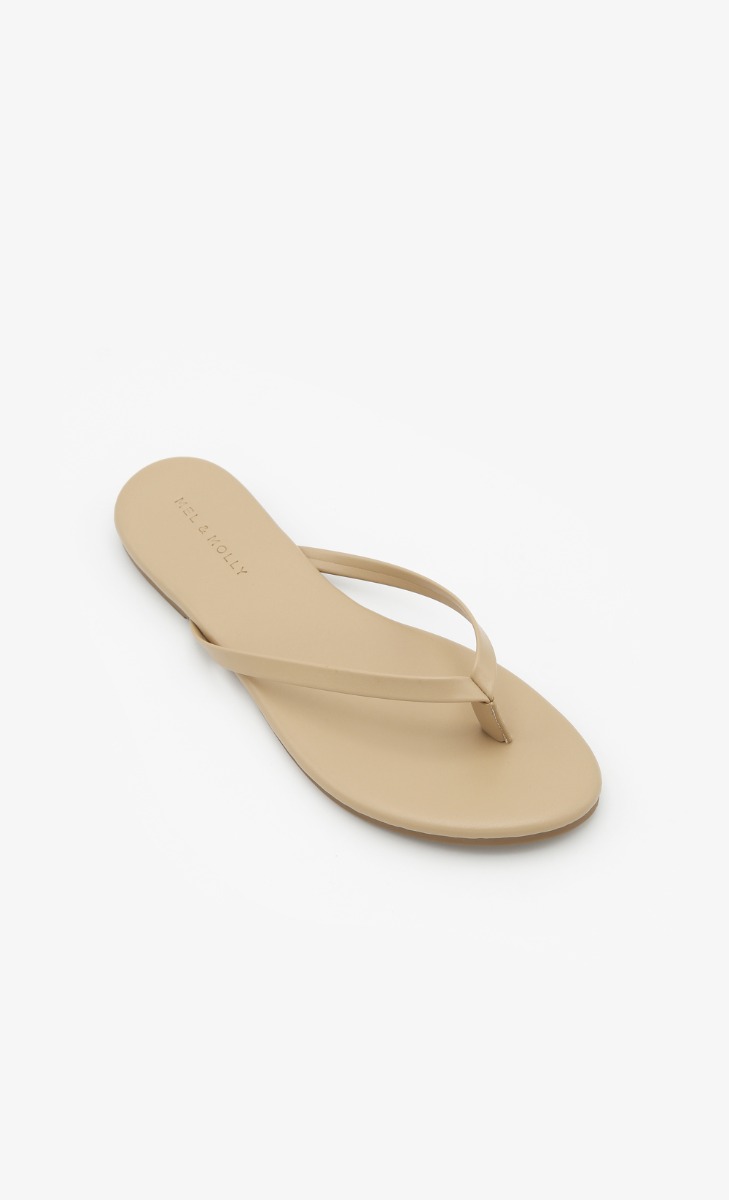 FOMO Flip Flops In Nude