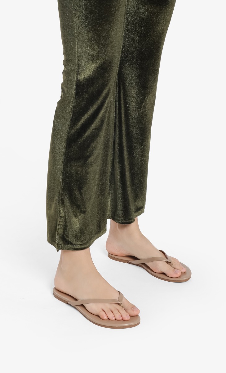 FOMO Flip Flops In Taupe