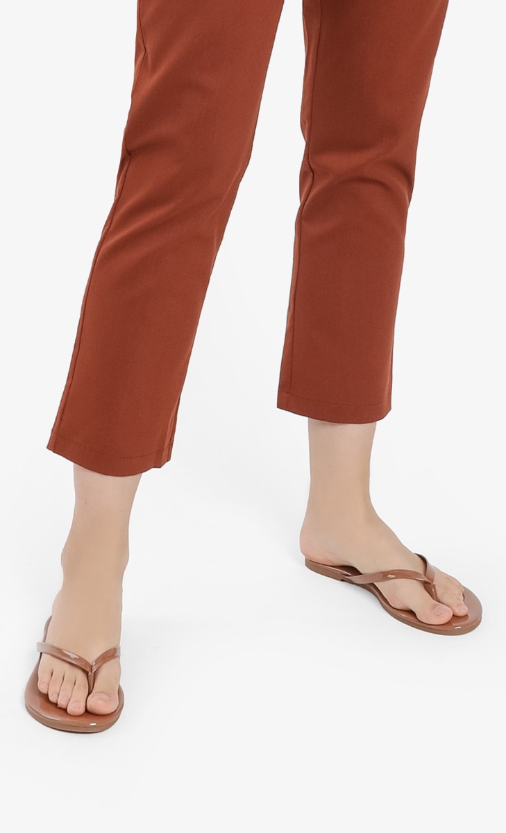 FOMO Flip Flops In Caramel