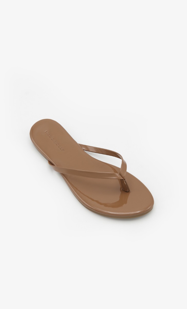 FOMO Flip Flops In Caramel image 2
