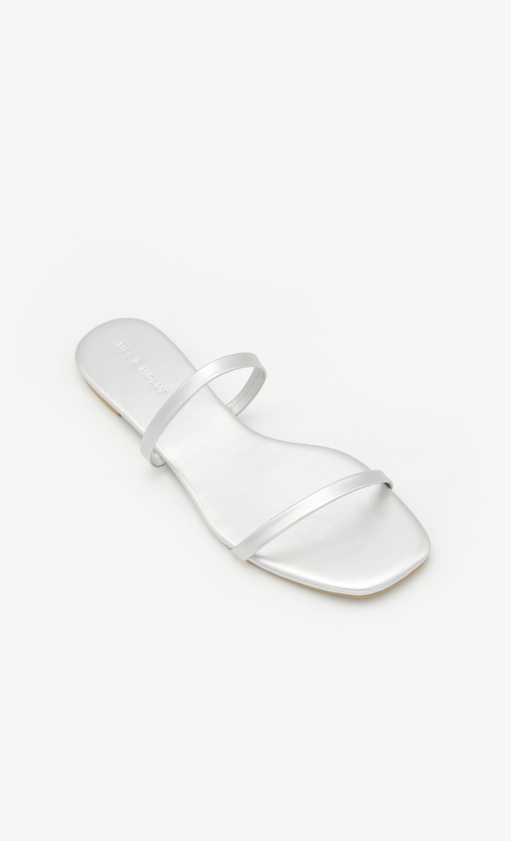 OMG Sandals In Silver image 2