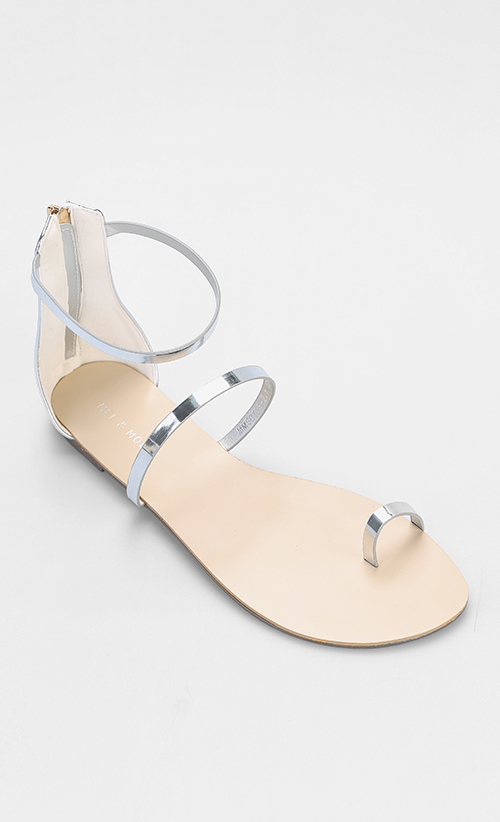 Zeba Sandals in Silver | FashionValet