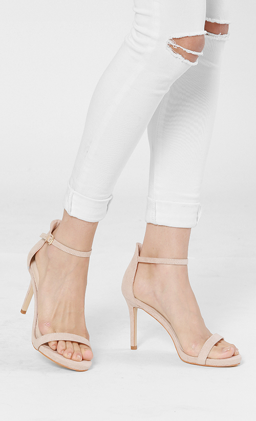 Reese Sandal Heels in Pink | FashionValet