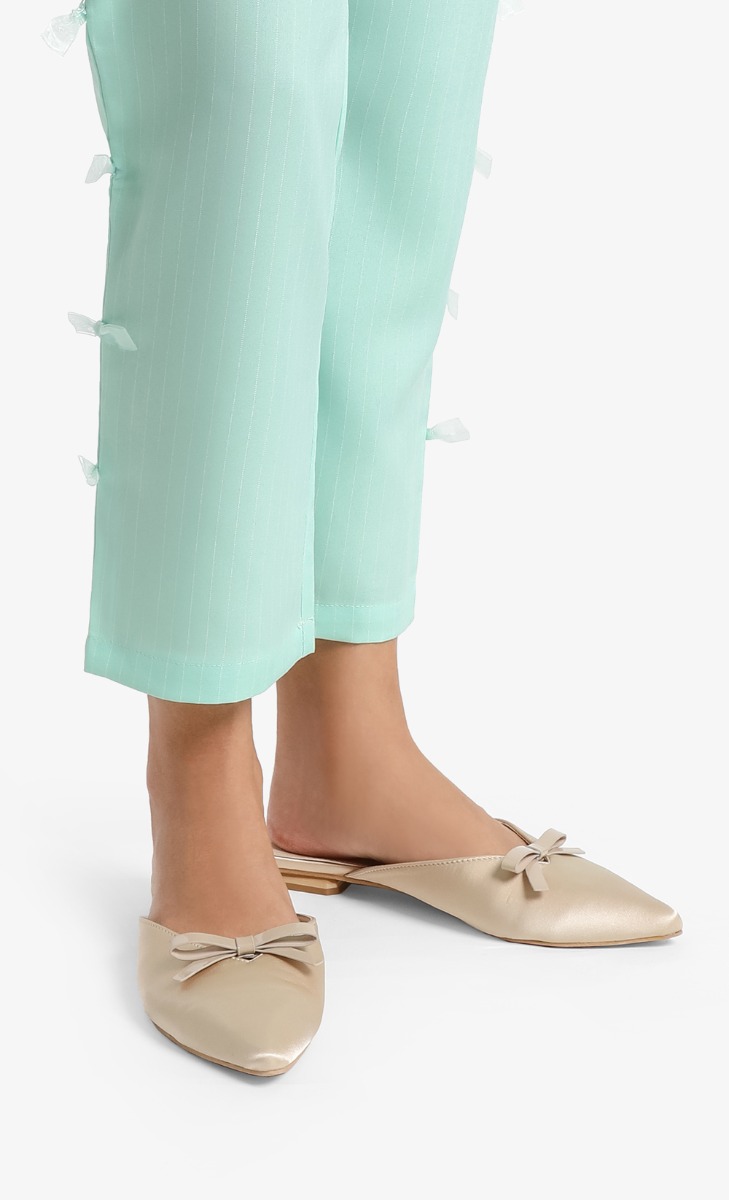 Skylar Slip On Sandals In Gold image 2