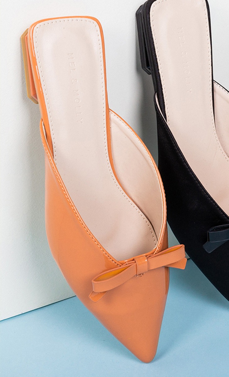 Skylar Slip On Sandals In Orange