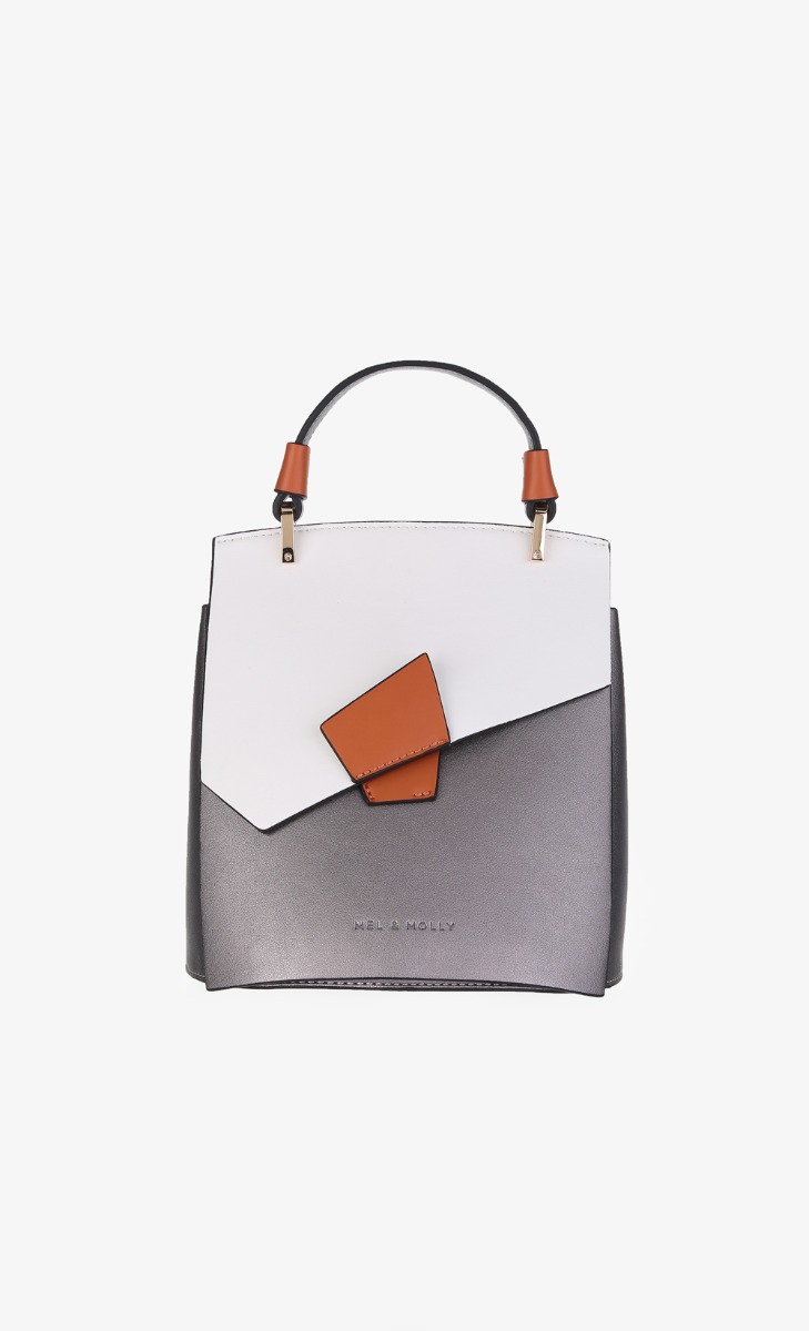 I Need New Handbag In Silver Grey image 2