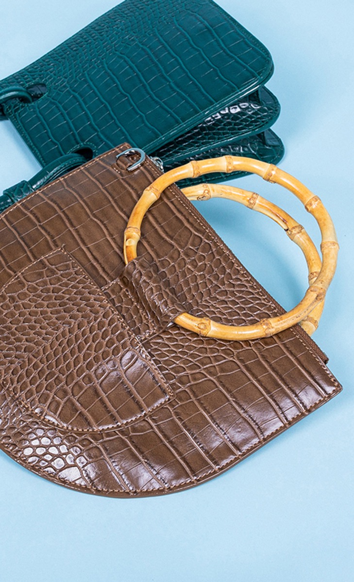 Stop Staring Handle Bag In Coffee