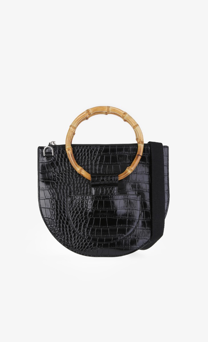 Stop Staring Handle Bag In Black