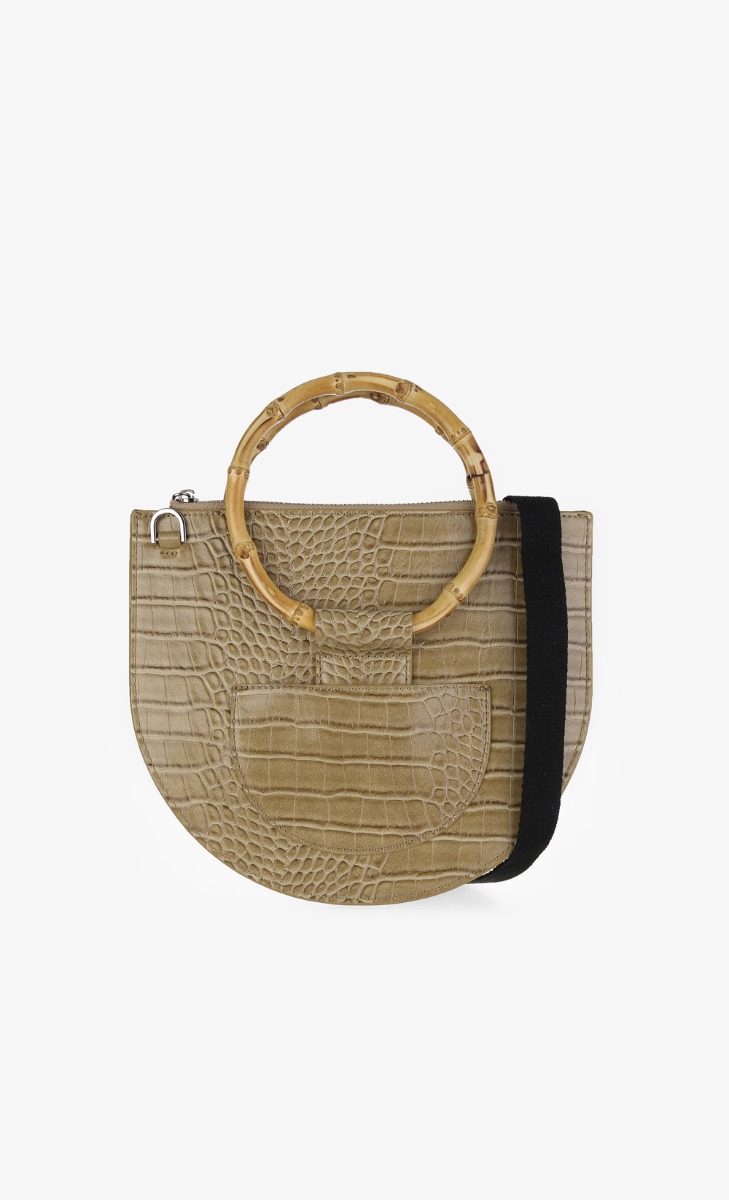 Stop Staring Handle Bag In Beige image 2