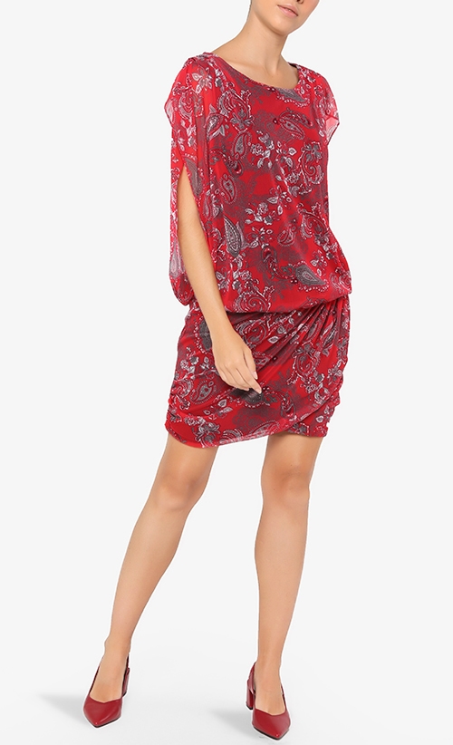 BB Short Dress in Red image 2