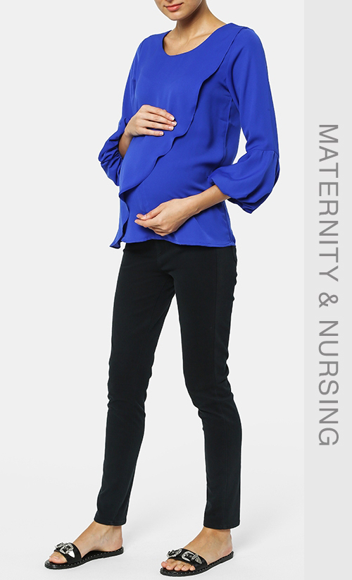 Puff Stuff Top in Royal Blue