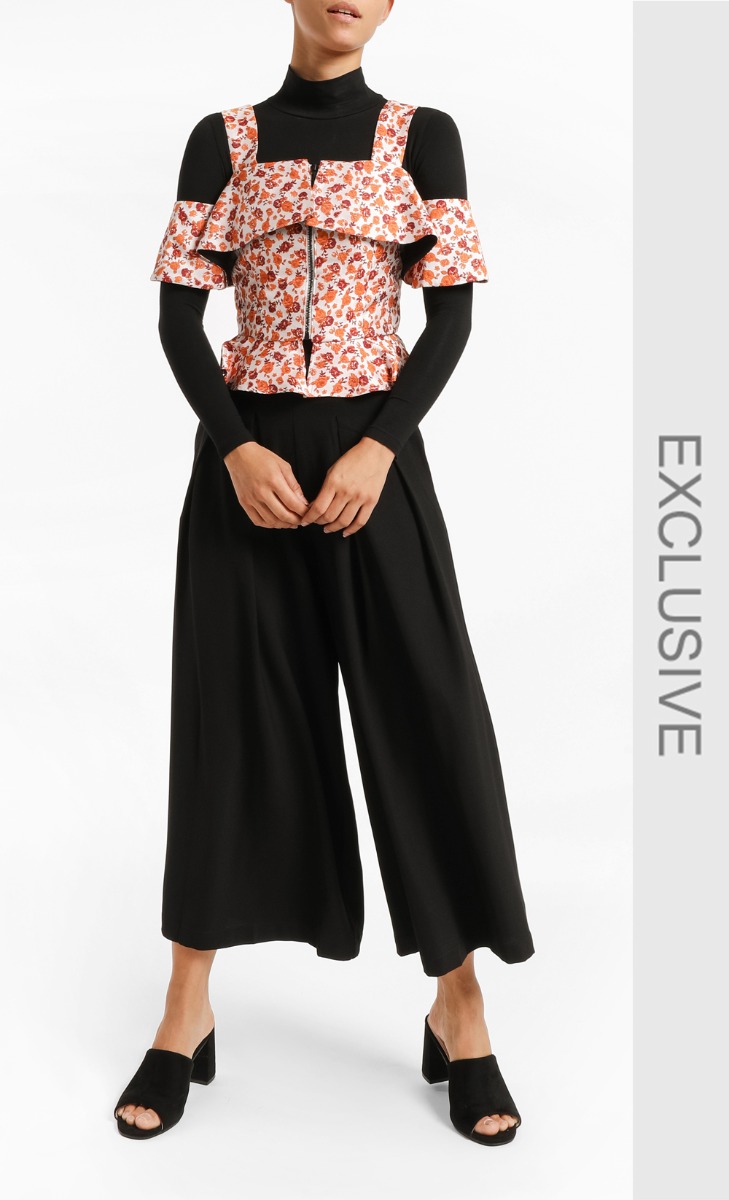 Austin Crop Top in Peach