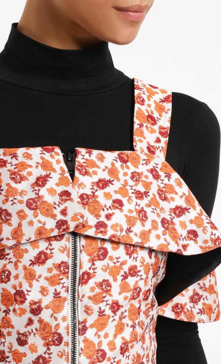 Austin Crop Top in Peach image 2