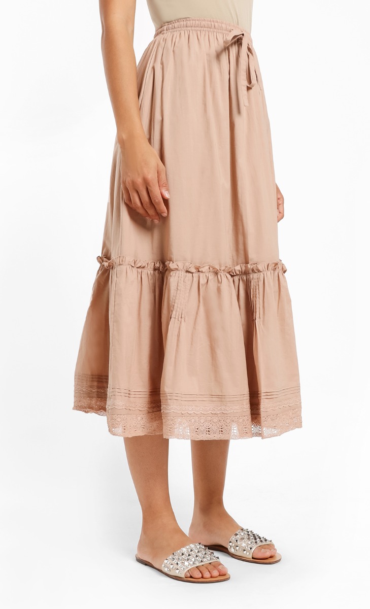 Presley Skirt in Khaki image 2