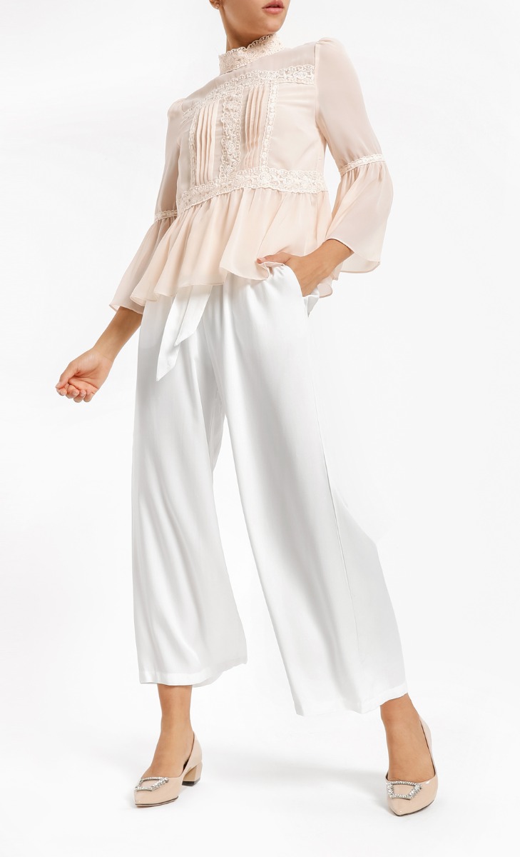 Cadee Palazzo Pants in Ivory