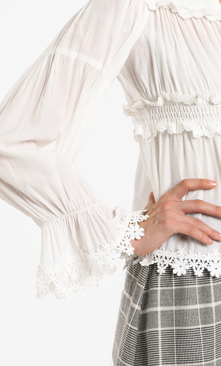 Cassie Blouse in White image 2