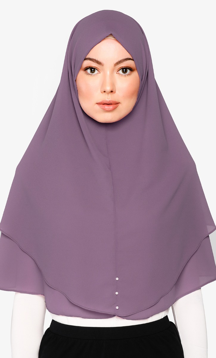 Hayyan Khimar in Purple