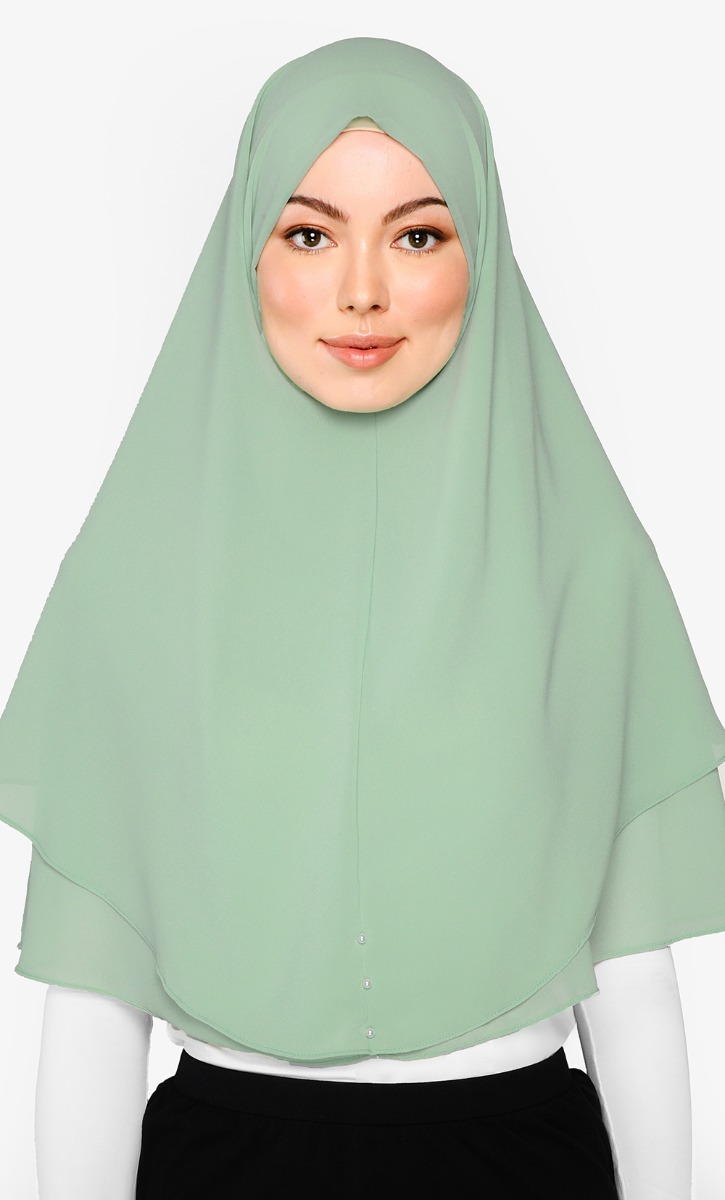 Hayyan Khimar in Mint Green