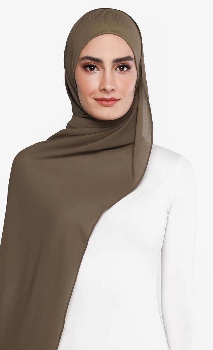 Azra Semi Instant Scarf in Antique