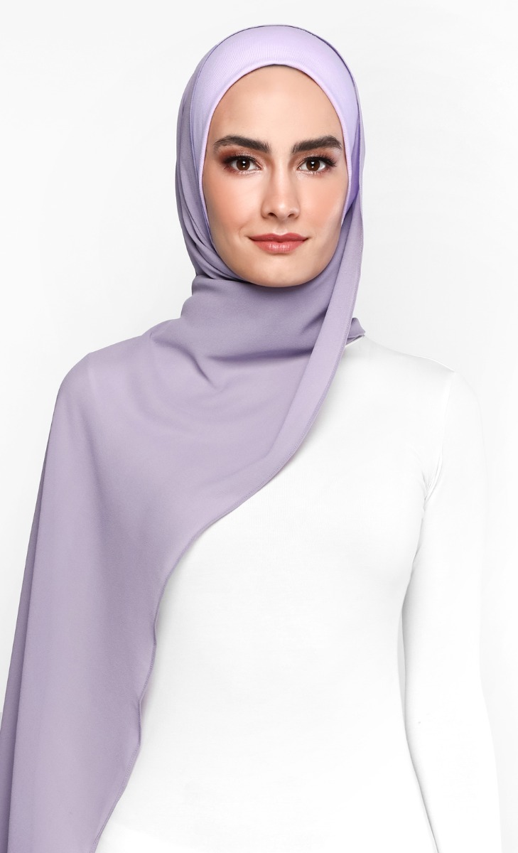 Azra Semi Instant Scarf in Lavender
