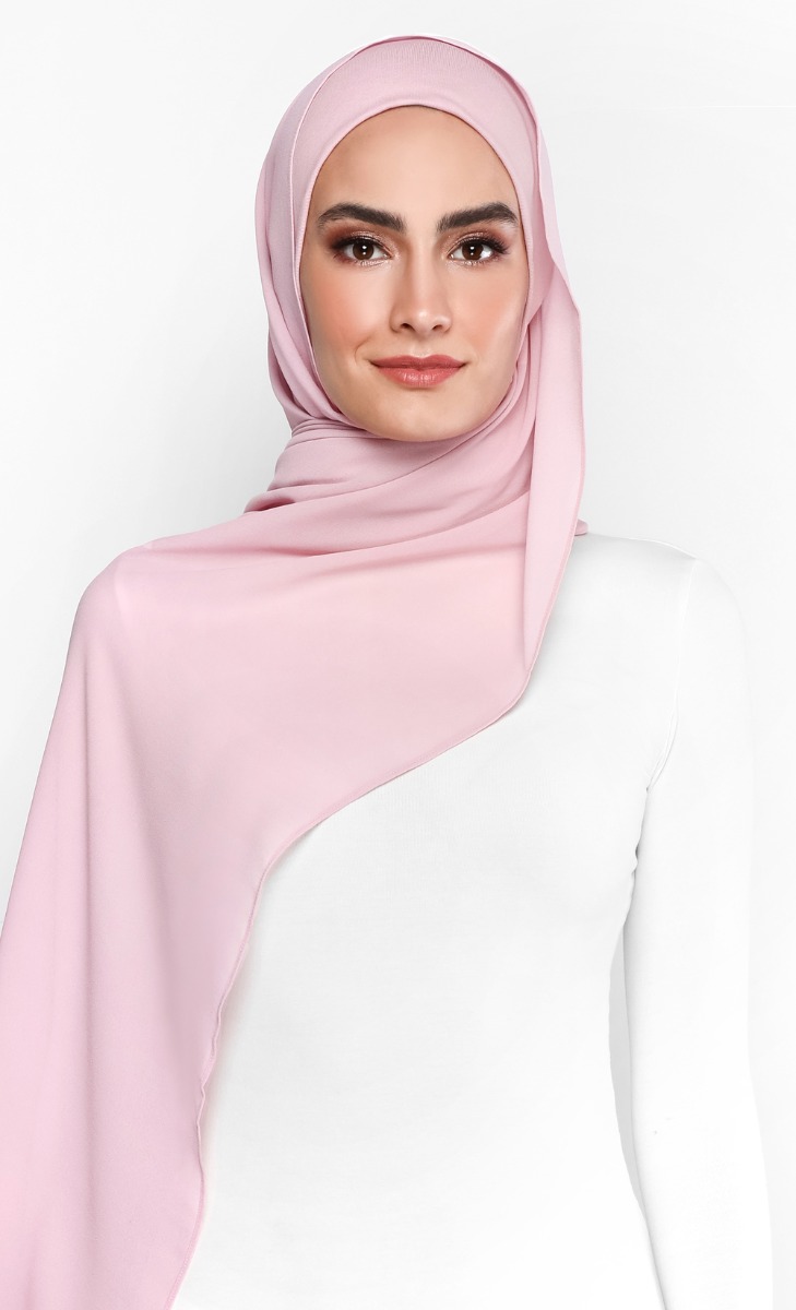 Azra Semi Instant Scarf in Petal
