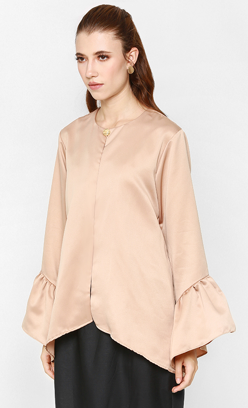 Ava Jacket in Nude image 2