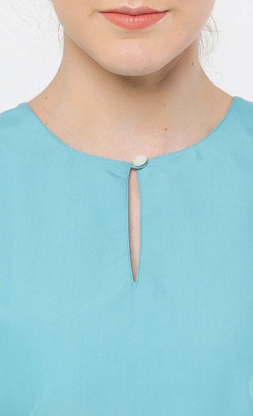 Kurung Kedah Qaseh in Baby Blue image 2