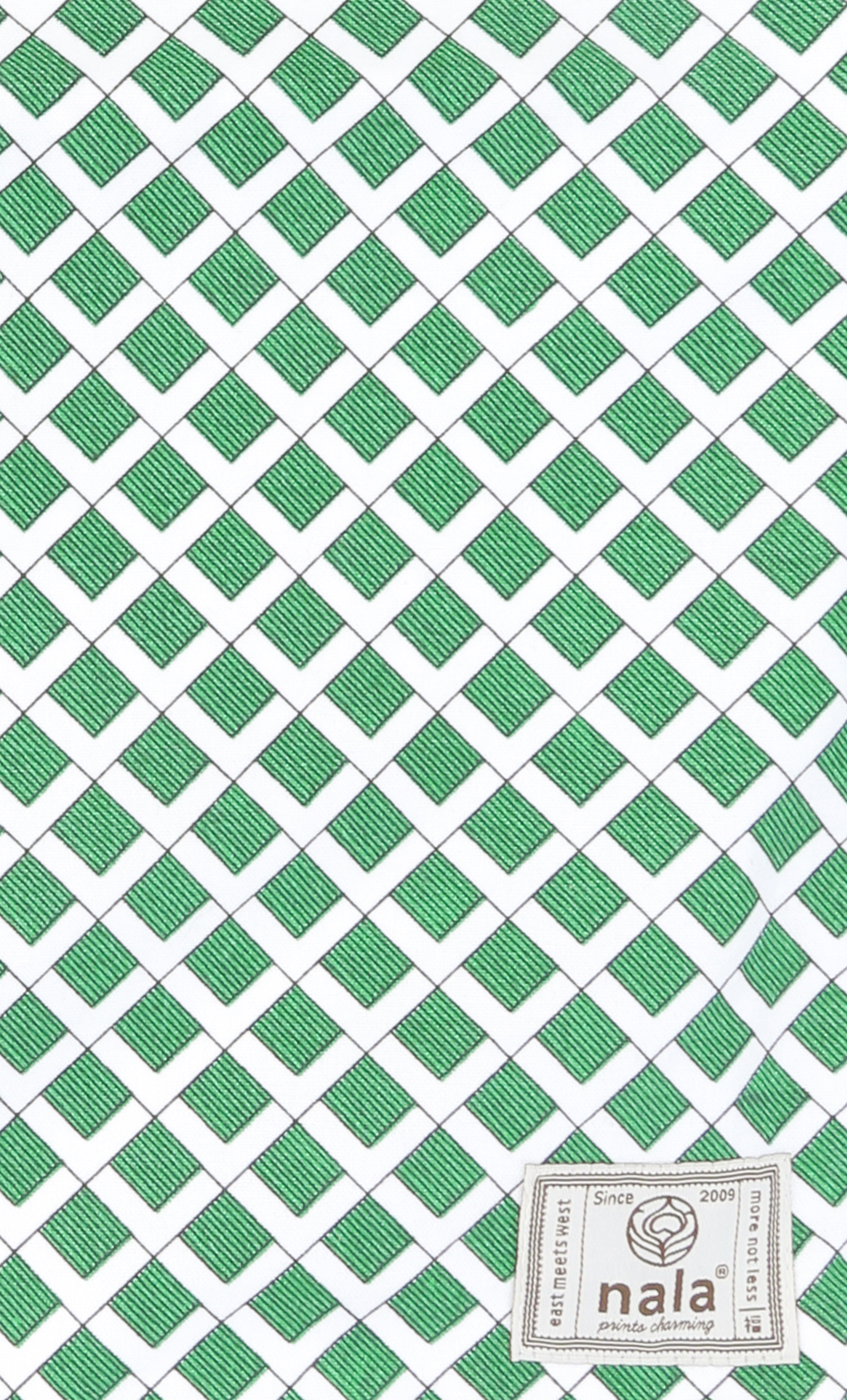 Willow Lattice Large Pillow Cover in Green image 2