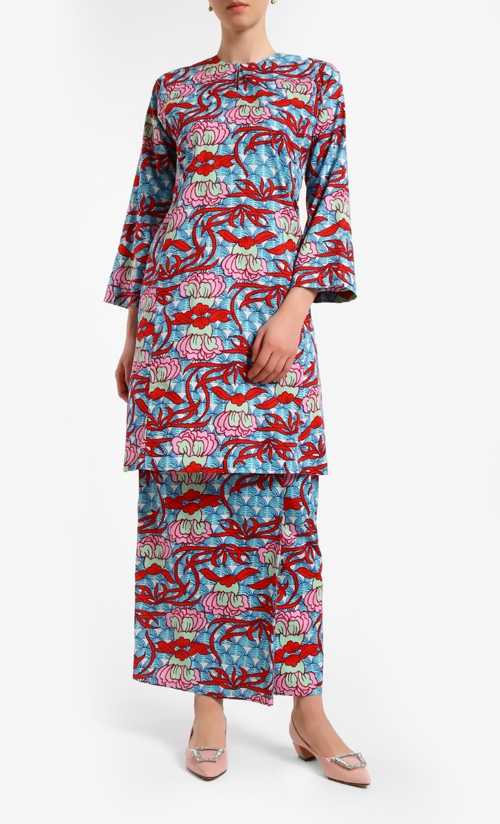 Baju Kurung Set in Roselle
