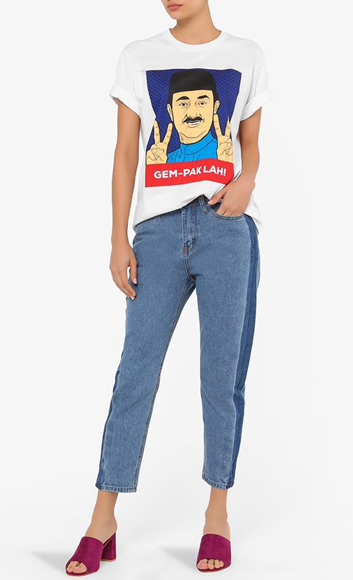 Pak Lah is Gempak T-shirt in White