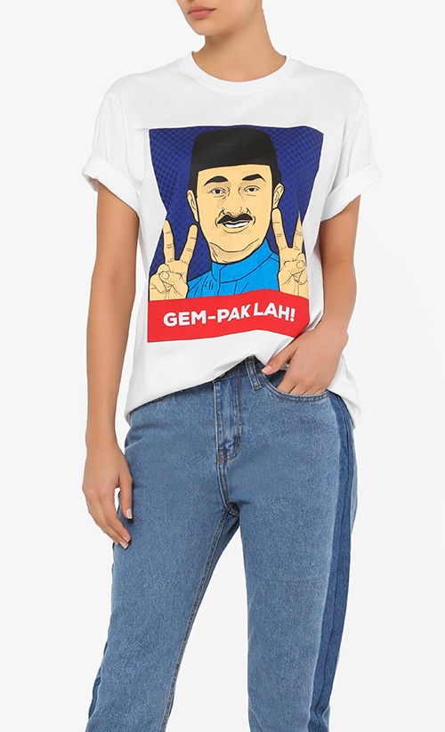 Pak Lah is Gempak T-shirt in White image 2