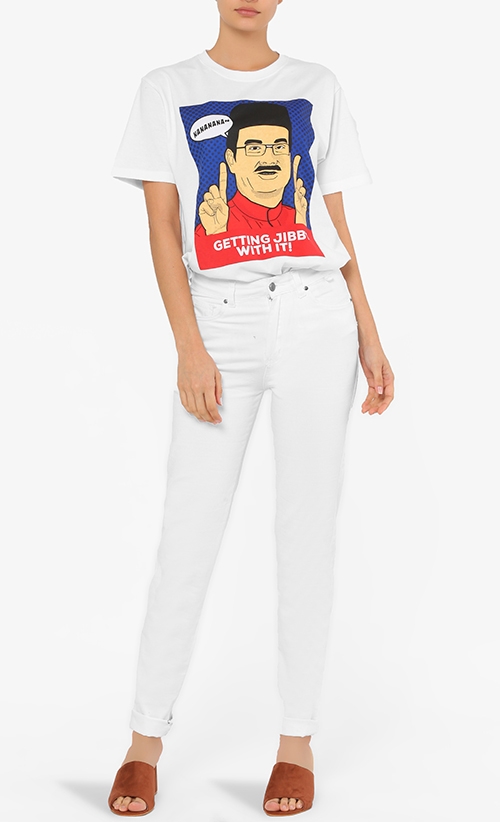 Getting Jibby with It T-shirt in White